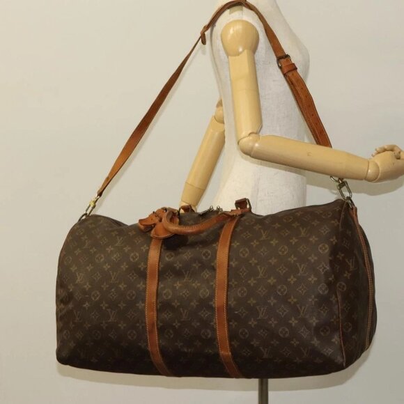 Louis Vuitton Handbags - LOUIS VUITTON Monogram Keepall Bandouliere 60 Boston Bag M41412 LV Auth sw695